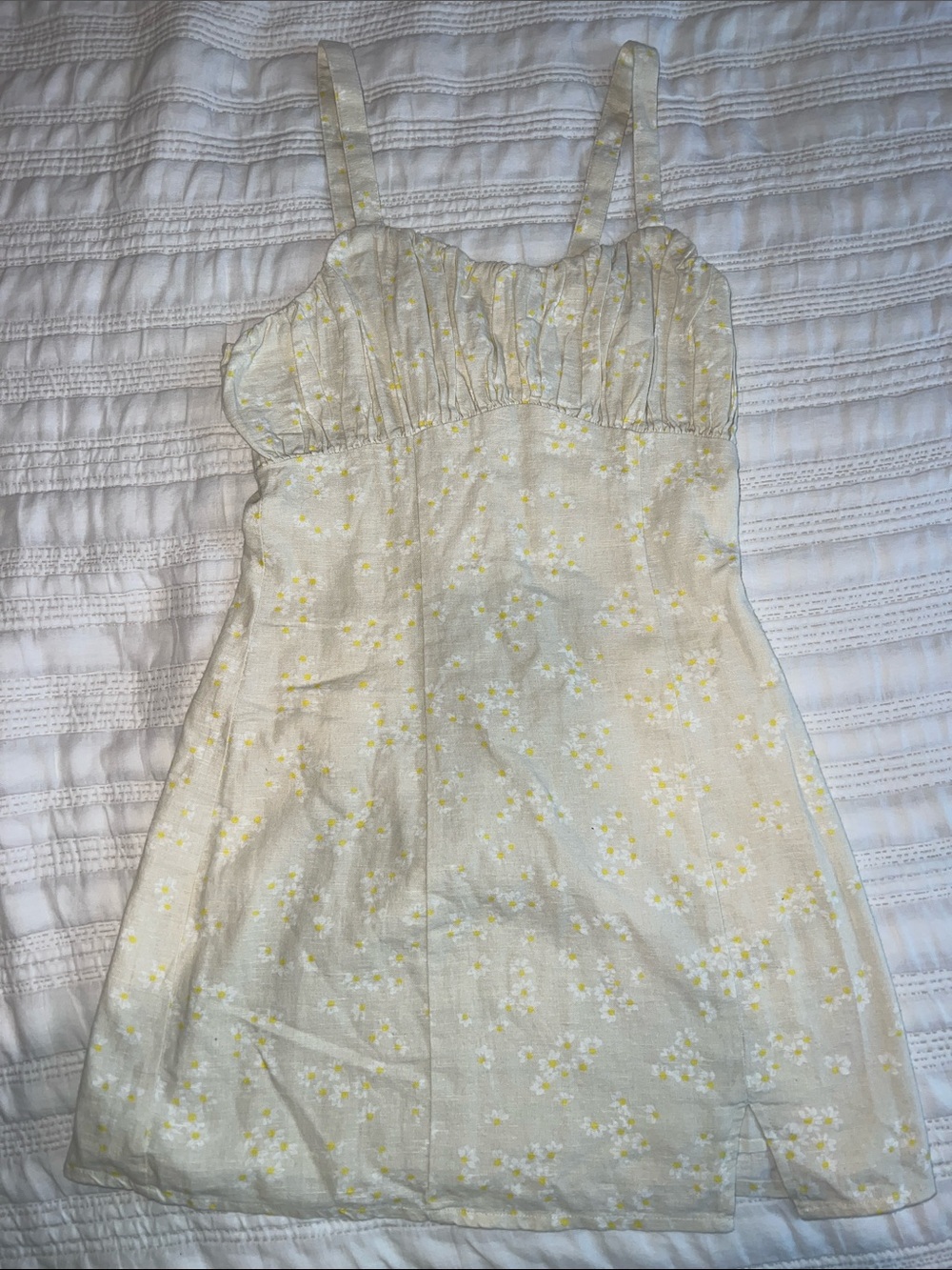 Abound Cream Sundress with Yellow Daisy Print